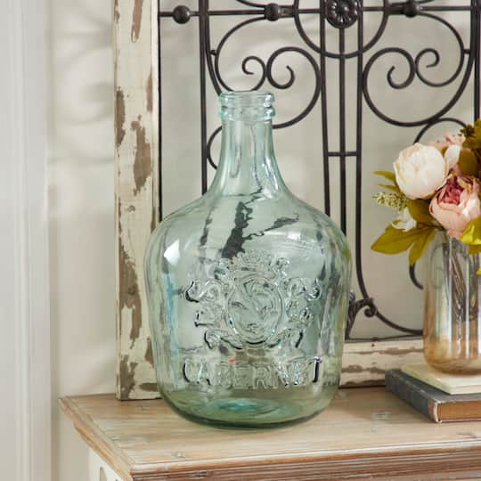 17" Clear Glass Cabernet Vase
